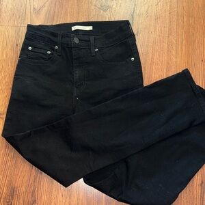 Levi's Black Straight Leg Women's Jeans